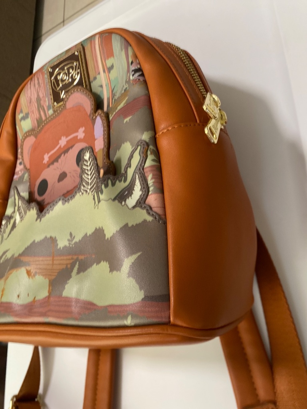 Loungefly Funko POP! Star Wars Ewok Wicket Mini Backpack - Picture 5 of 10